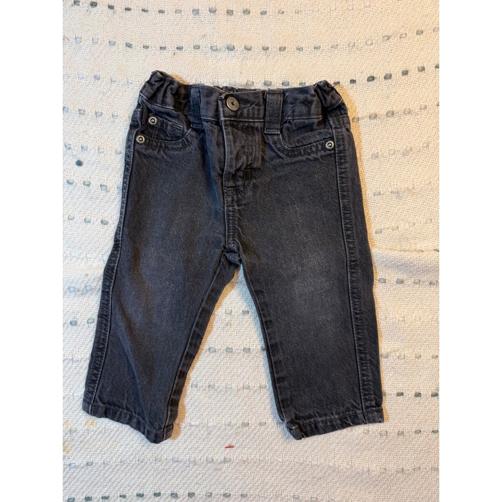 Wrangler Jeans Co Baby Boys Black Denim Pants Size 6-9M 9ERIFBL